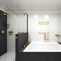Deluxe Glossy Gold PVD Bathroom Accessories