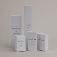Elegant Hotel Bathroom Amenities – White with Gold Application