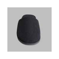 Klassische geschlossene Samt-Slippers, Schwarz, 29 cm