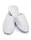 Luxuriöse Hotel Slipper aus weißem Coral-Fleece, geschlossen 33 cm