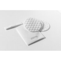 Bio-Wattepads zum Make-up-Entferner im weißen Sachet