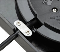 Emberton Willkommenstablett Andover in Schwarz aus ABS-Kunststoff mit doppelwandigem Hotel Wasserkocher EVESHAM 1,0 L