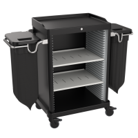 Multipurpose Housekeeping Trolley with 2 Laundry Bags...