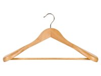 Corby Clifford Anzugbügel mit Haken aus hellem Holz