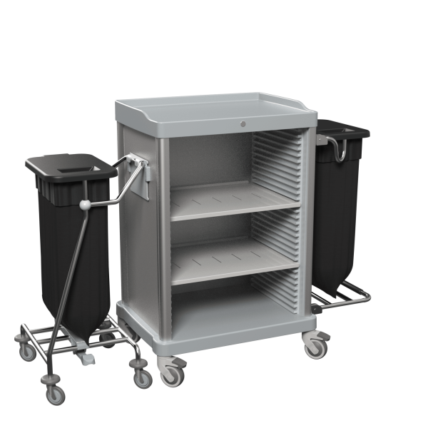 Multifunctional Maids Cart with 2 Laundry Bags – 4ESSENTIAL Collection V7