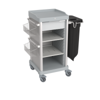 Space-saving Housekeeping Cart V8-S with Laundry Bag