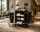 Lockable Housekeeping Trolley with 2 Laundry Bags V3 black
