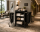 Housekeeping Trolley with Roller Shutter and 2 Laundry Bags V6 black