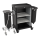 Multifunctional Maids Cart with 2 Laundry Bags V7 black