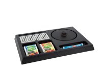 B-TRAY Willkommenstablett Stay Schwarz inkl. 1L Wasserkocher Salsa