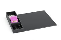 B-TRAY Willkommenstablett Snap mit Sachethalter, Schwarz inkl. 1L Wasserkocher Salsa