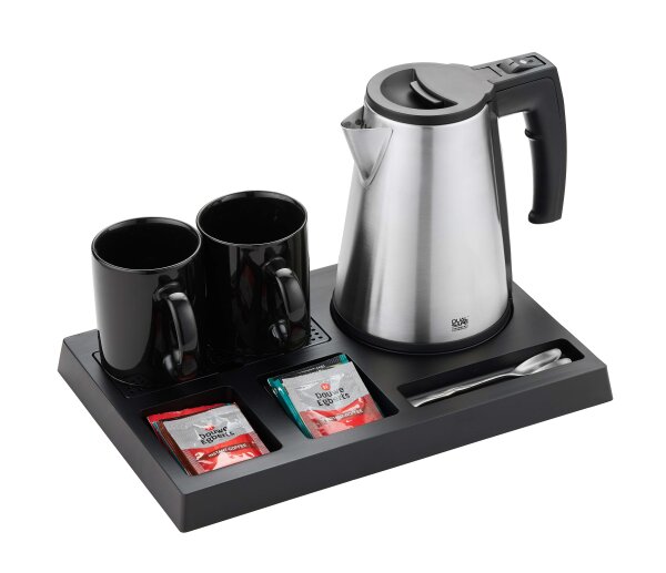 Emberton Welcome Set ANDOVER Schwarz mit Wasserkocher Corsham 1.0 Liter