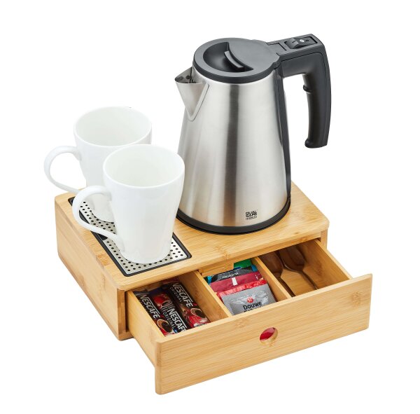 Drawer Welcome Tray Cambourne Plus with Hotel Kettle Corsham 1.L