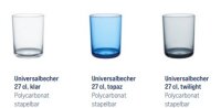 Universalbecher 27 cl, klar, stapelbar, bruchsicher und vielseitig einsetzbar