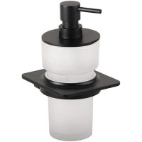 Seifenspender, 300 ml, Gaia Badzubehör in Schwarz