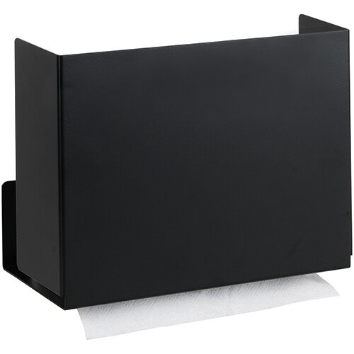 Wall-Mounted Paper Towel Dispenser – Stainless Steel, Black Finish