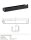 Black Shower Shelf 500 mm