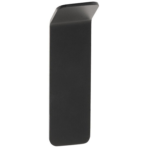 Kleiderhaken, Edelstahl, Schwarz, Selbstklebend