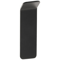 Kleiderhaken, Edelstahl, Schwarz, Selbstklebend