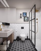 Double Holder for Soap Dispenser, black