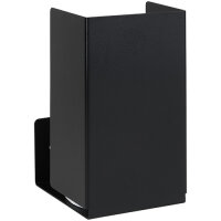 Spare Toilet Paper Holder - Stainless Steel, Black