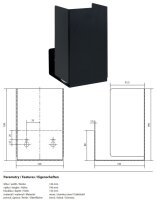Spare Toilet Paper Holder - Stainless Steel, Black