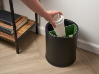 Corby Double Wall Waste Bin Highland – Black, 9L