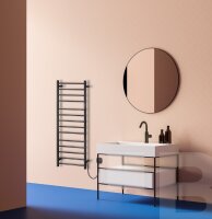 Heated Towel Rail 560 x 370 x 90 mm, 63W, Stainless Steel, Polished, Gold-Copper