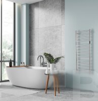Heated Towel Rail 560 x 370 x 90 mm, 63W, Stainless Steel, Polished, Gold-Copper