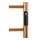 Heated Towel Rail 560 x 370 x 90 mm, 63W, Stainless Steel, Polished, Gold-Copper