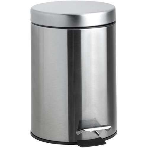 Pedal-Abfalleimer mit Deckel, 16,5 L, Edelstahl, matt gebürstet
