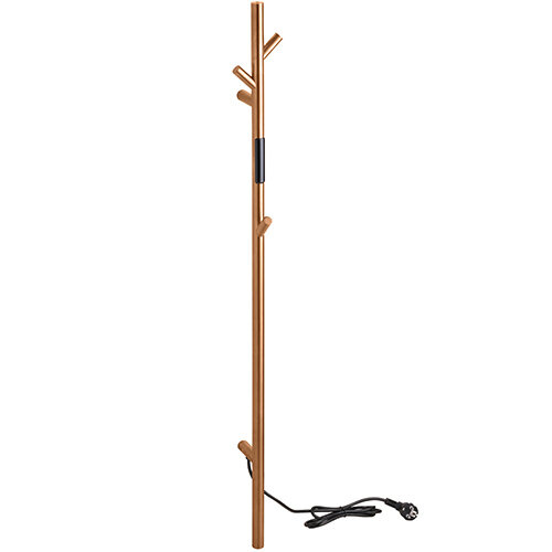 Heated Towel Rail 1180 mm, 30W, Stainless Steel - Matt Gold Copper