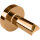 Elektrischer Handtuchtrockner 1180 mm, Stange, 30W, Edelstahl, Poliert, Gold-Kupfer
