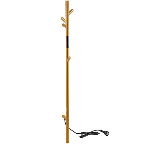 Heated Towel Rail 1180 mm, 30W, Stainless Steel - Matt Gold