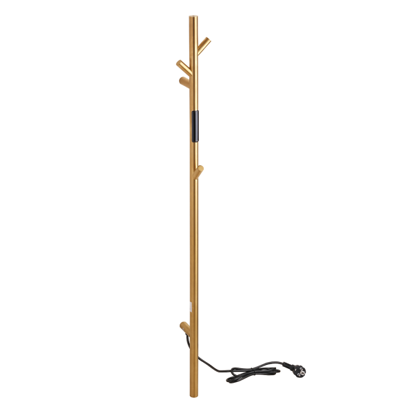Heated Towel Rail 1180 mm, 30W, Stainless Steel - Matt Gold