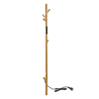 Heated Towel Rail 1180 mm, 30W, Stainless Steel - Matt Gold