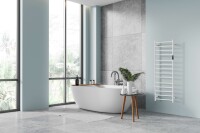 Heated Towel Rail 1180 mm, 30W, Stainless Steel - Matt Gold