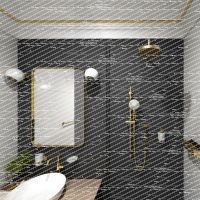 Heated Towel Rail 1180 mm, Bar, 30W, Stainless Steel, Matt, Gold