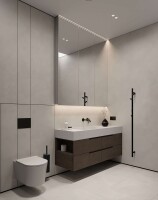 Heated Towel Rail 1180 mm, 30W, Stainless Steel - Matt Gold