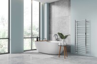 Heated Towel Rail 1180 mm, 30W, Stainless Steel - Matt Gold