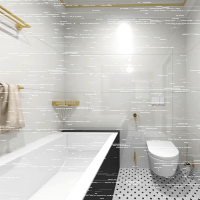 Heated Towel Rail 1180 mm, Bar, 30W, Stainless Steel, Matt, Gold