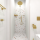 Heated Towel Rail 1180 mm, 30W, Stainless Steel - Matt Gold