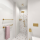 Heated Towel Rail 1180 mm, 30W, Stainless Steel - Matt Gold