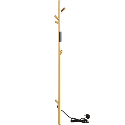 Heated Towel Rail 1180 mm, 30W, Stainless Steel - Polished Gold