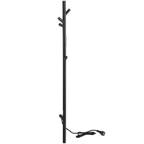 Heated Towel Rail 1180 mm, 30W, Stainless Steel - Black