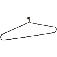 Heated Towel Rail 1180 mm, Bar, 30W, Stainless Steel, Black