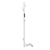 Heated Towel Rail 1180 mm, 30W, Stainless Steel - White