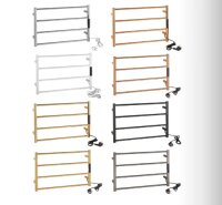 Heated Towel Rail 560 x 370 x 90 mm, 63W, Stainless Steel, White