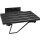 Folding Shower Seat with Supporting Stand - Black