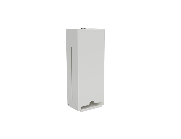 Wall-Mounted Dispenser for Hygiene Pads – Stainless Steel, White Finish